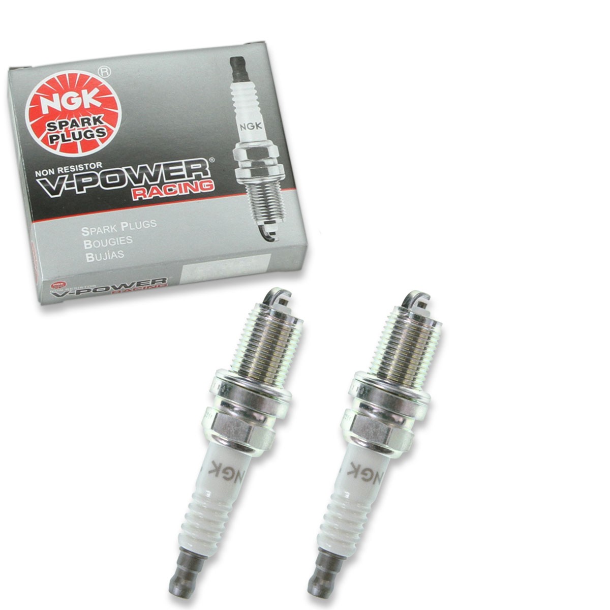 2 pc NGK 7405 R5672A-9 V-Power Racing Spark Plugs for W2D C59YC C59Y C59HCX la