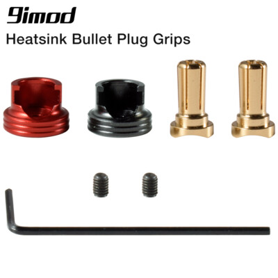 9IMOD Metall Kühlkörper Bullet Plug Griffe 4mm /5mm Bullet Set für RC Car Tools