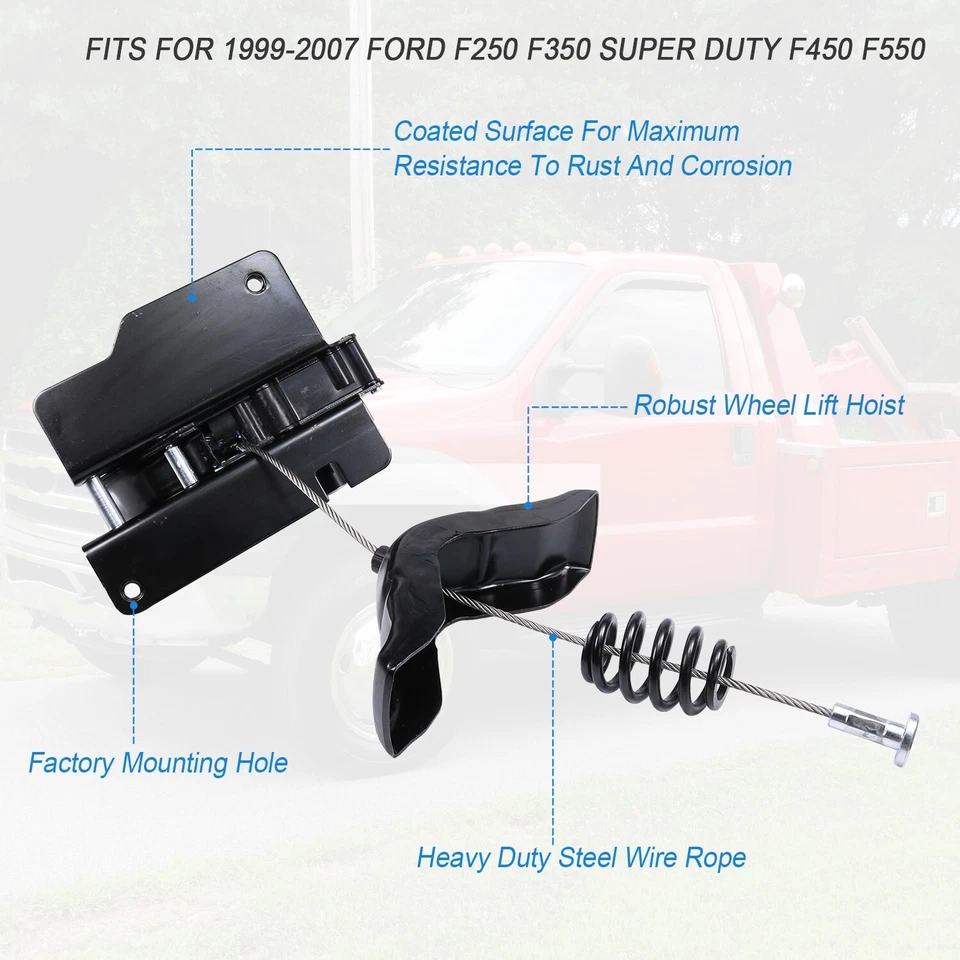 924-528 Cabrestante portador de polipasto de neumático de repuesto para Ford F-250 F-350 F-450 Super Duty NUEVO Foto 4 de 4