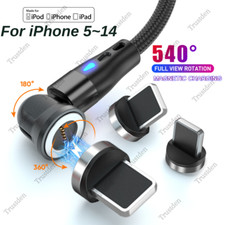 For iPhone 14 13 12 11 XS XR 8 6 Magnetic USB Fast Charger Cable Data Sync Cord