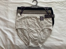 Gloria Vanderbilt 3 Pack Seamless Brief-Multicolor- Tag Free- US Size 1X Women