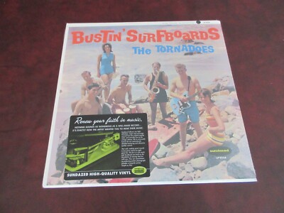 THE TORNADOES VERIFIED BUSTIN SURFBOARDS MONO 1996 SUNDAZED BLACK VINYL LP