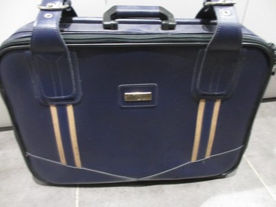 blue vintage suitcase