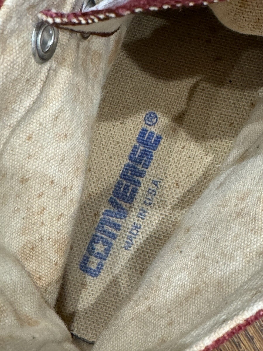 Made In USA Converse Size 5 Vtg Rare Japan Vintage Kurt Cobain 90s