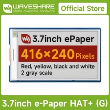 Waveshare 3.7inch E-Paper Display (G) E-Ink Display 416×240 for Raspberry Pi