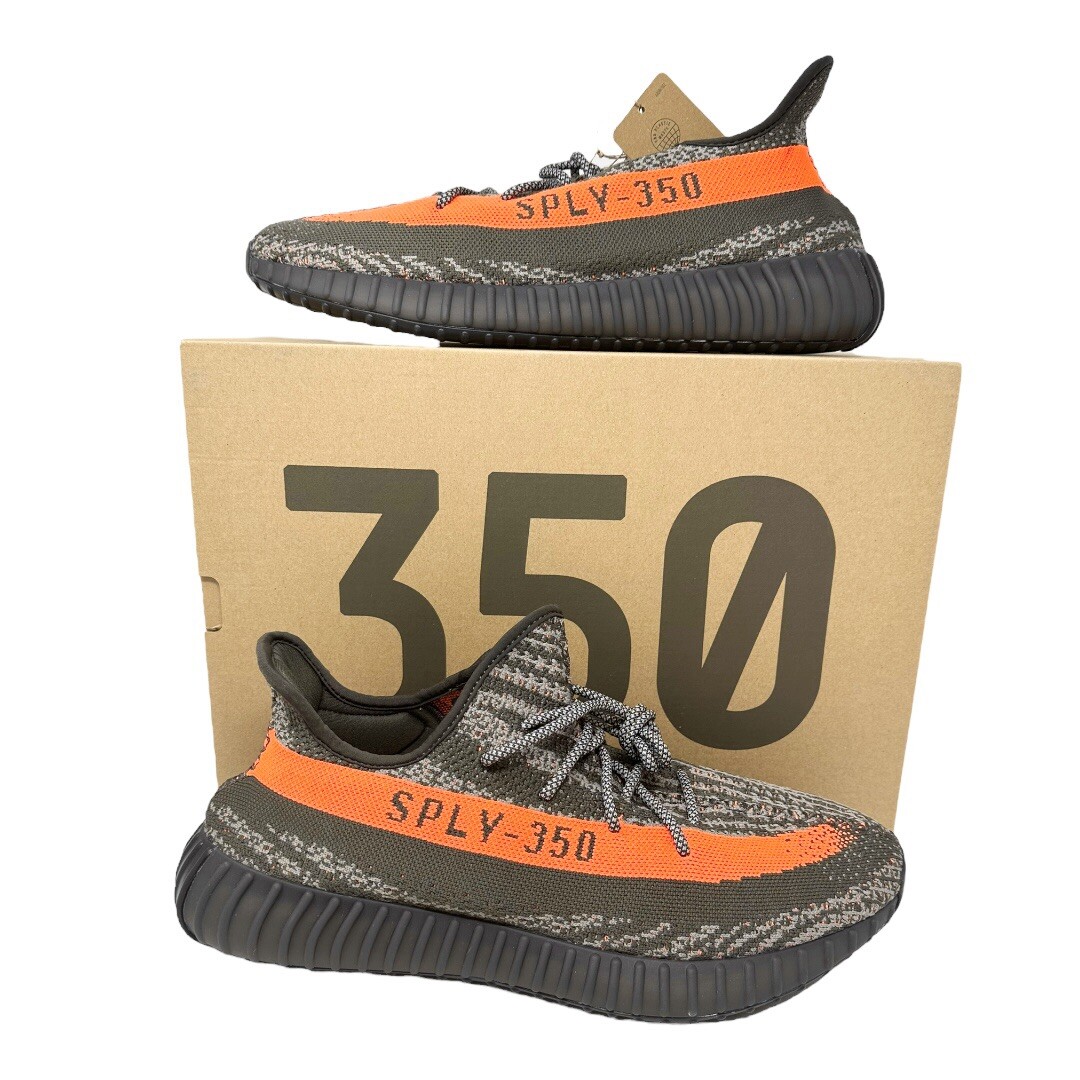 Yeezy Boost 350 V2 Carbon Beluga/Steeple Grey/Solar Red HQ7045 