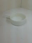 Vintage White Milk Glass Ovenware J-2639 Handled Bowls 14 oz Made In The USA