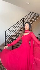 GOWN SALWAR KAMEEZ PAKISTANI INDIAN WEDDING PARTY WEAR DRESS BOLLYWOOD SUIT NEW