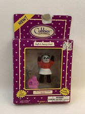 Just Toys Cubbies Series 1 Soft  Fuzzie Panda Bear Mama Poseable Figure Vtg NEW