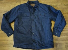 NWOT Rugged Elements Men's Quilted Lined Shirt Jacket, Charcoal Gray Size XL