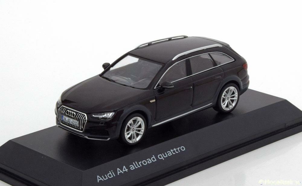Voiture miniature Audi A4 B9 Allroad Quattro Spark 1/43 en métal noir mythos
