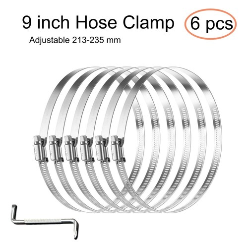 Everbilt 4 in. Galvanized Steel Worm Gear Clamp MC4HD - The Home Depot