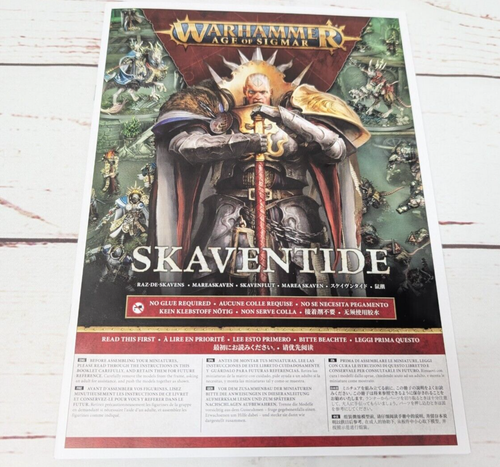 Warhammer Age of Sigmar Skaventide Miniatura Montaggio Libretto Istruzioni - Foto 1 di 5