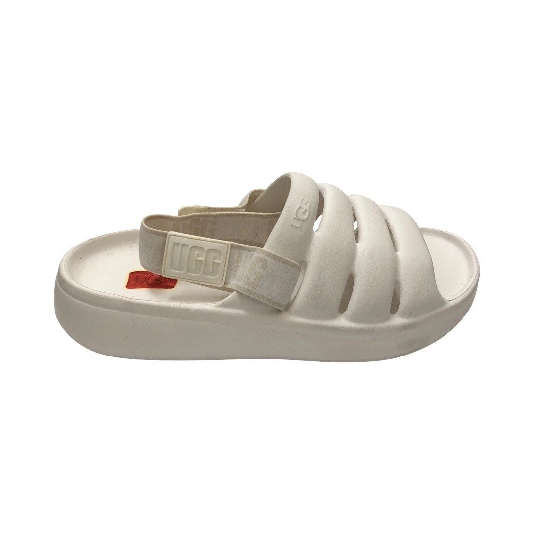 Scarpe sandali UGG donna sport Yeah slide slingback 1126811 bianco taglia 10