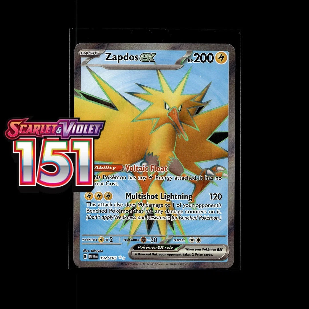 Zapdos ex 192/165 Sv: Scarlet & Violet 151 for sale | eBay