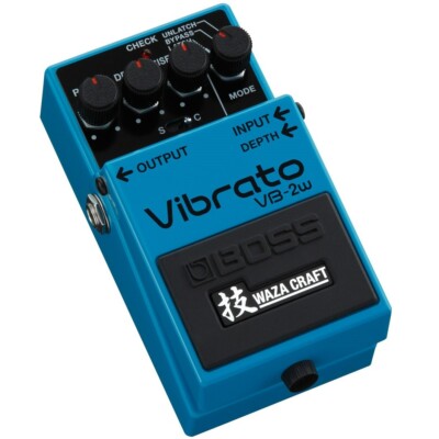 Used Boss VB-2W Waza Craft Vibrato Guitar Effects Pedal