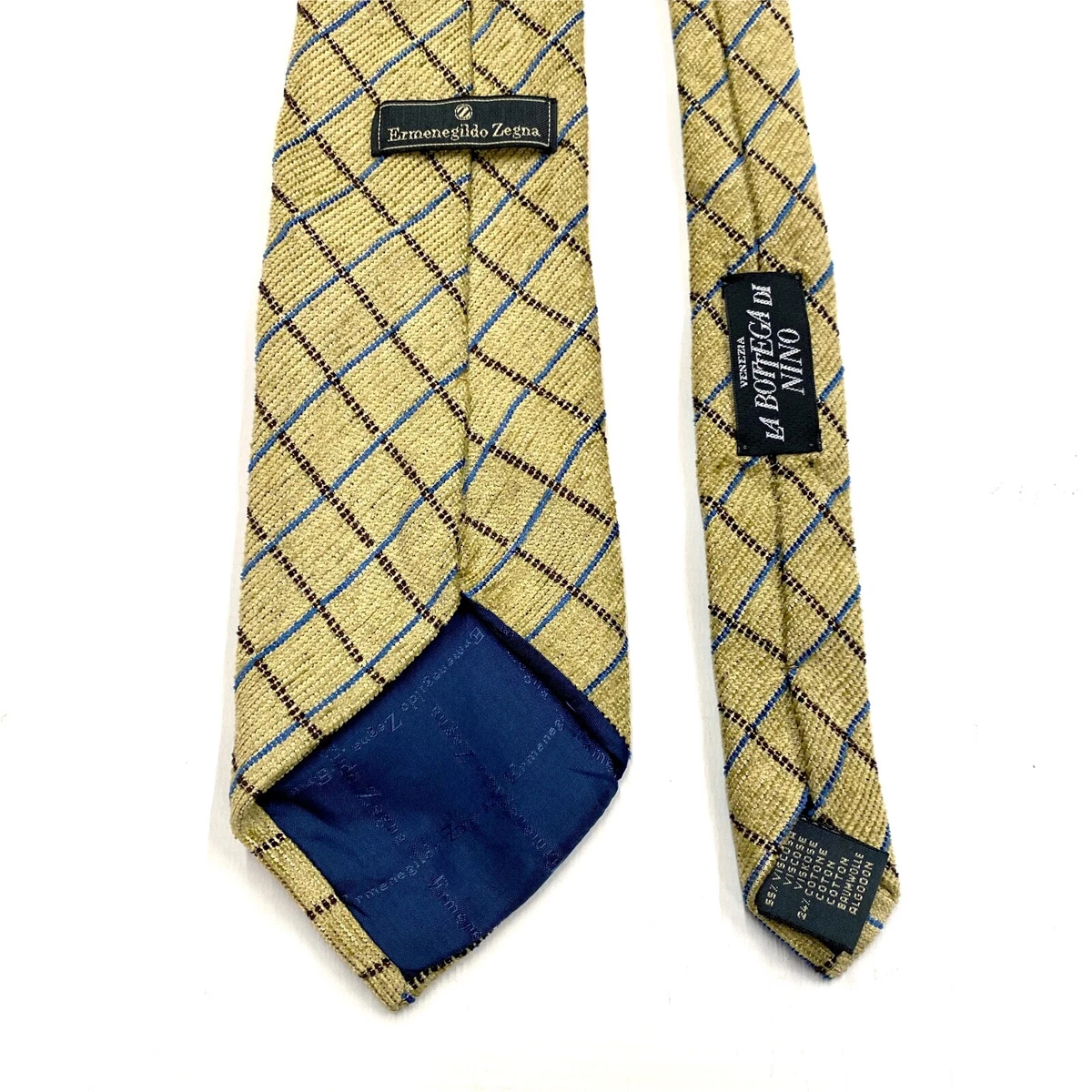Ermenegildo Zegna Thick Cotton Tie | Vintage Luxury High End