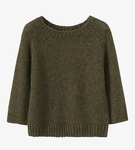 Toast Alpaca Wool Jumper - Brown & Gold Metallic Thread - Size XS - Picture 11 of 16