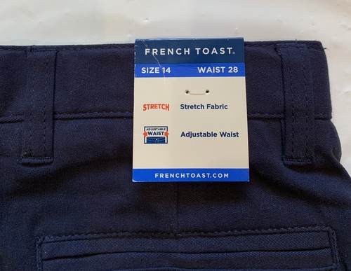 French Toast Boy's Size 14 Blue Adjustable Waist School Uniform Bermuda Shorts - Picture 3 of 3
