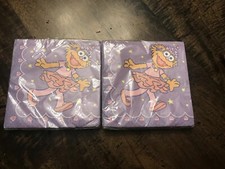 NIP LOT 2 Sesame Street Zoe Ballerina Party Paper Napkins 32 Birthday