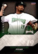 2017 Dayton Dragons Choice #17 Tony Santillan Arlington Texas TX Baseball Card
