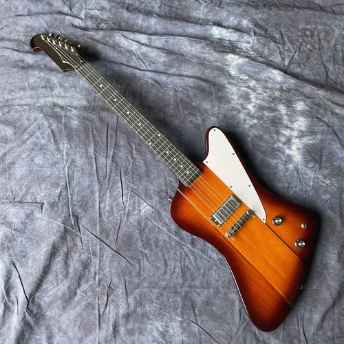 Sunburst Solid Body Firebird Electric Guitar Mini H Pickup 22Frets HPL Fretboard