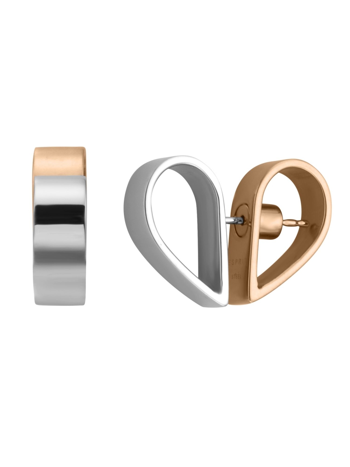 Женские серьги-гвоздики Esprit Двухцветная роза ESER00442200 6590₽