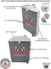 Kool Champion 3 Row All Aluminum Radiator for 1938 Chevrolet Master #CC38-6