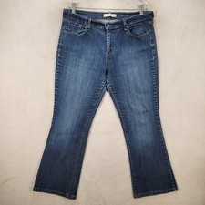Y2K Levis Blue Denim Stretch High Rise Classic 515 Boot Cut Womens Jeans Size 14