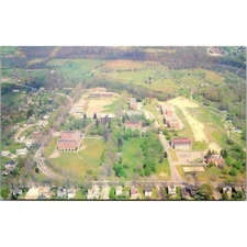 Aerial View Of Thiel College Campus Greenville PA Vintage Postcard