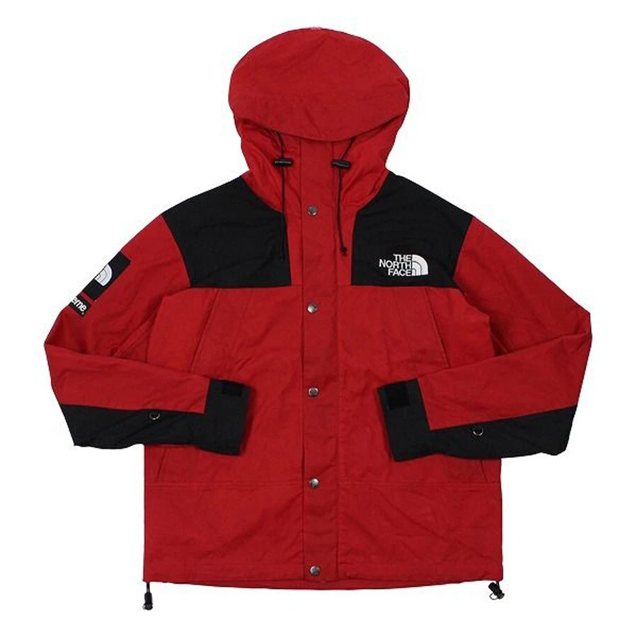 Veste de montagne Supreme The North Face AW10 rouge noir coton ciré