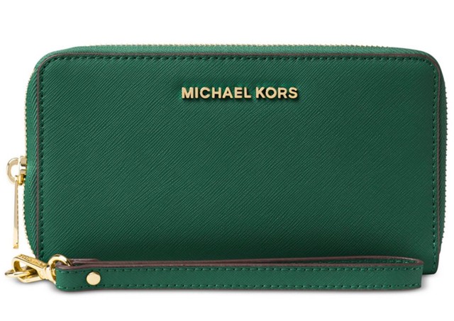 michael kors moss green wallet