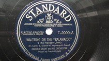Harold Grant 78rpm Single 10-inch Standard Records #T-2009 Waltzing On the Kalam