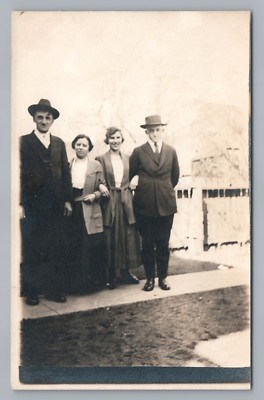 Mr. & Mrs. Wolf 919 N Waller Ave RPPC Antique Chicago Photo Family 1910s