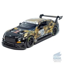 1/32 Bentley Continental GT3 #109 Model Car Diecast Toy Vehicle Collection Gift