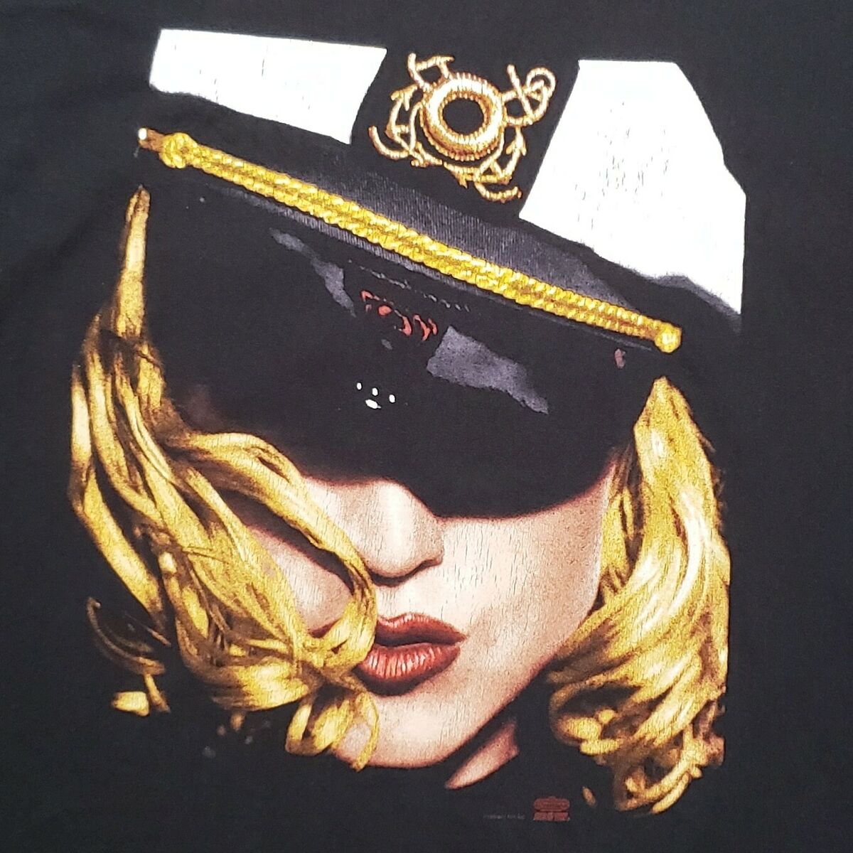 Vtg 90s MADONNA T-Shirt Girlie Show Tour1993 Sailor Black Vtg 90s MADONNA T-Shirt Girlie Show Tour1993 Sailor Black