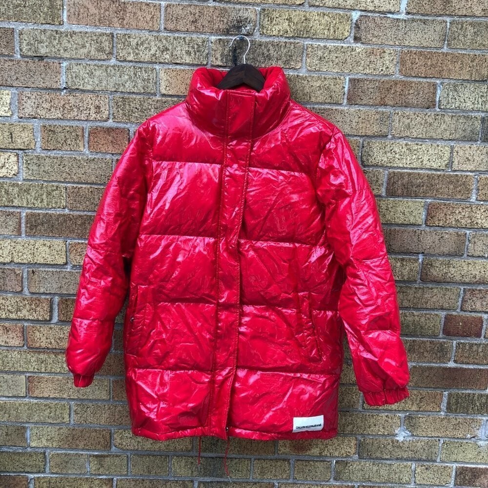 2018 Calvin Klein Polyester Bubble Jacket Large R… - image 3