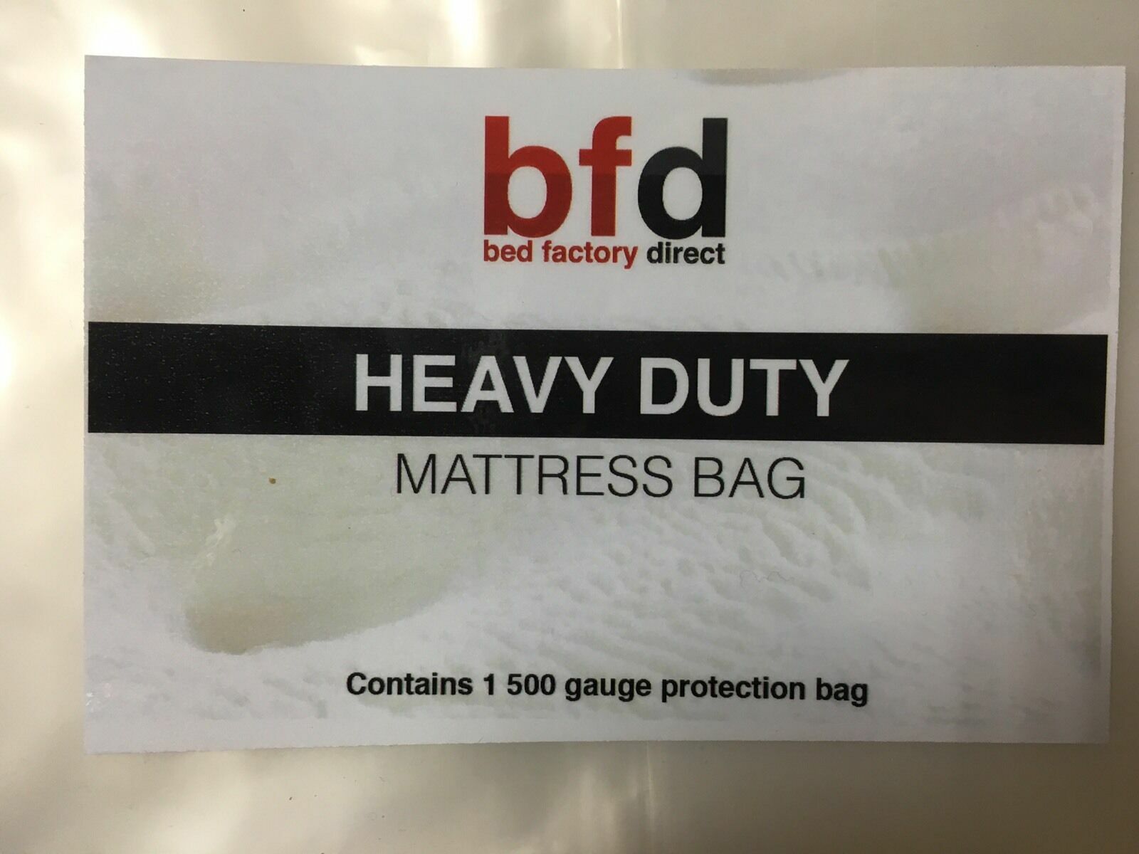 HEAVY DUTY Mattress Storage Polythene Plastic Bag. 500 Gauge Mattress