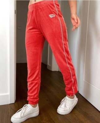 Nike retro red terry joggers (M) | eBay