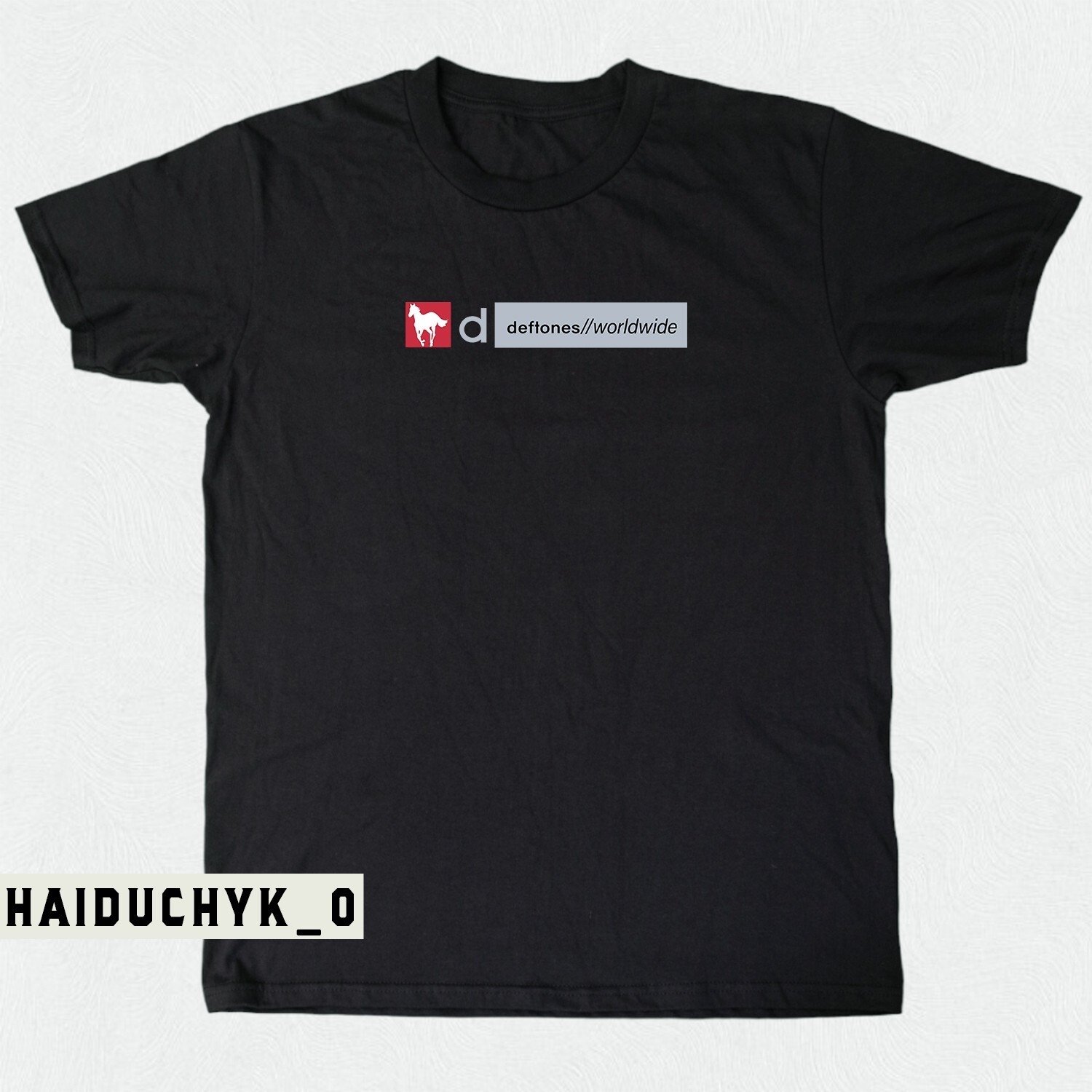 DEFTONES Concert White Pony Unisex Black T-shirt Size S-5XL