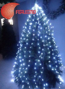 Decorazioni Con Luci Natalizie.Mantello Cascata Decorazioni 400led Luci Natale Bianco Caldo H250cm Albero 94392 Ebay