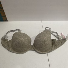 PINK Victoria's Secret Gray And Pink 36DD Wear Everywhere Push Up Bra VS