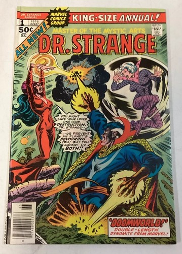 Doctor Strange Annual #1 King-Size (1976 Marvel Comics) kiosque à journaux brillant VF/NM - Photo 1 sur 8