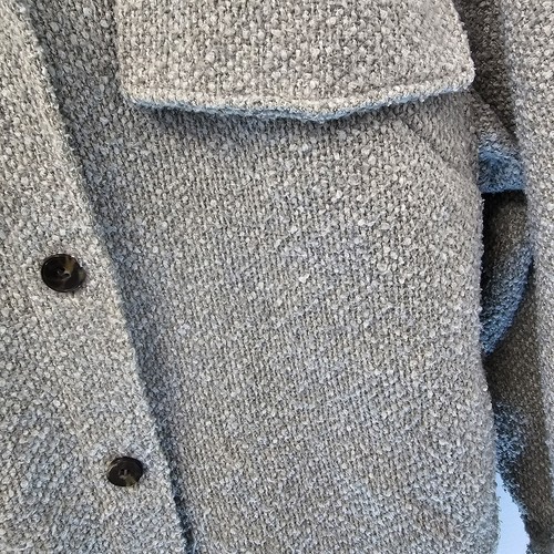 H&M Oversized Pockets Boucle Shacket Jacket Size 8 10 12 Green - Picture 10 of 16