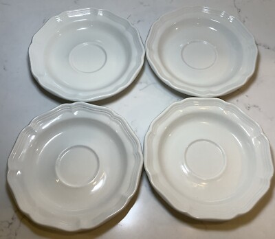 Set of (4) Mikasa French Countryside White 6
