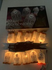 Halloween Tombstone String Lights 10CT Indoor/Outdoor Target
