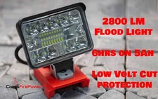 For Hilti light 21v work light torch Camping Light spotlight flashlight 2800LM