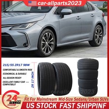 4pc 177 Wheels4 Tires 21555 Zr17 98w For Toyota Corolla 2017-2019 Uhp