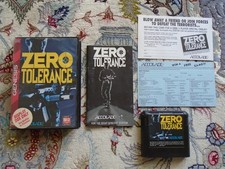 Zero Tolerance SEGA GENESIS Authentic complete w/case, manual, reg card, insert