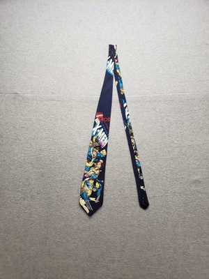 Marvel Comics Men Neck Tie Multicolor Vibrant Character Print Lightweight Formal